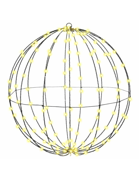 Palla con 192 LED Bianco caldo 60 cm Metallo Palla con 192 LED Bianco caldo 60 cm Metallo