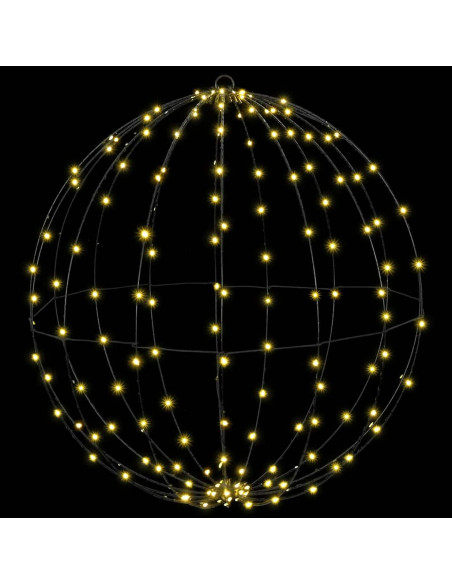 Palla con 192 LED Bianco caldo 60 cm Metallo Palla con 192 LED Bianco caldo 60 cm Metallo