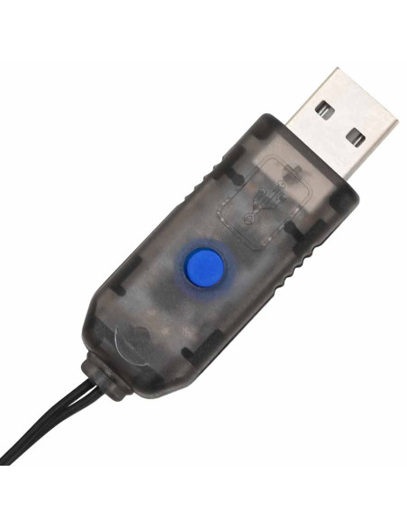 Palla con 320 LED 2 pcs Bianco caldo 50 cm Metallo Palla con 320 LED 2 pcs Bianco caldo 50 cm Metallo