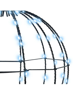 Palla con 120 LED Bianco freddo 40 cm Metallo