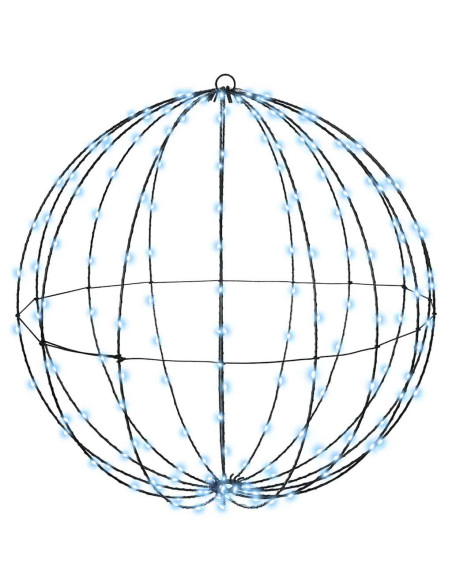Palla con 192 LED Bianco freddo 60 cm Metallo Palla con 192 LED Bianco freddo 60 cm Metallo