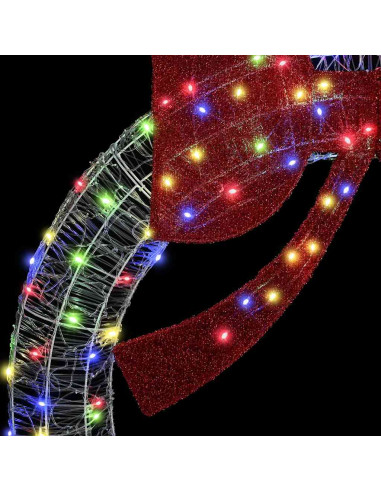 Ghirlanda con 80 LED Multicolore 90 cm Acrilico