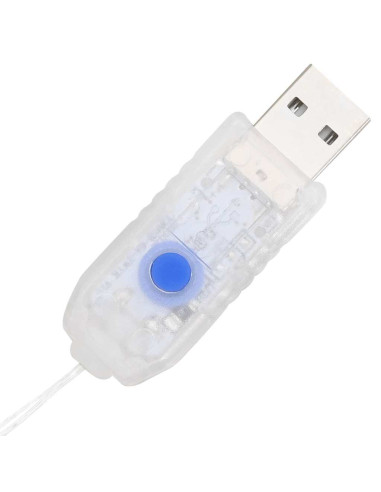 Ghirlanda con 80 LED Multicolore 90 cm Acrilico