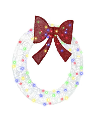 Ghirlanda con 80 LED Multicolore 90 cm Acrilico
