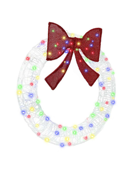 Ghirlanda con 80 LED Multicolore 90 cm Acrilico Ghirlanda con 80 LED Multicolore 90 cm Acrilico