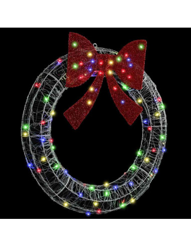 Ghirlanda con 80 LED Multicolore 90 cm Acrilico