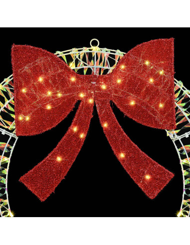 Ghirlanda con 60 LED Bianco caldo 75 cm PET