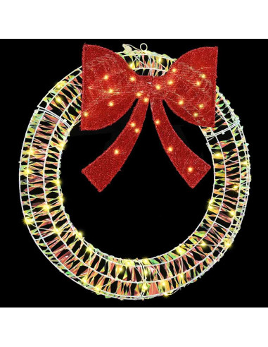 Ghirlanda con 60 LED Bianco caldo 75 cm PET