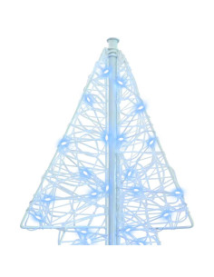 Albero di Natale con 240 LED Bianco Freddo 180 cm Acrilico