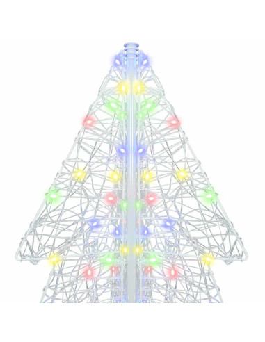 Albero di Natale con 240 LED Multicolore 180 cm Acrilico