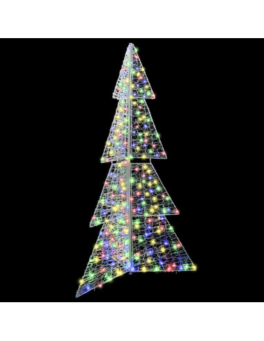 Albero di Natale con 240 LED Multicolore 180 cm Acrilico