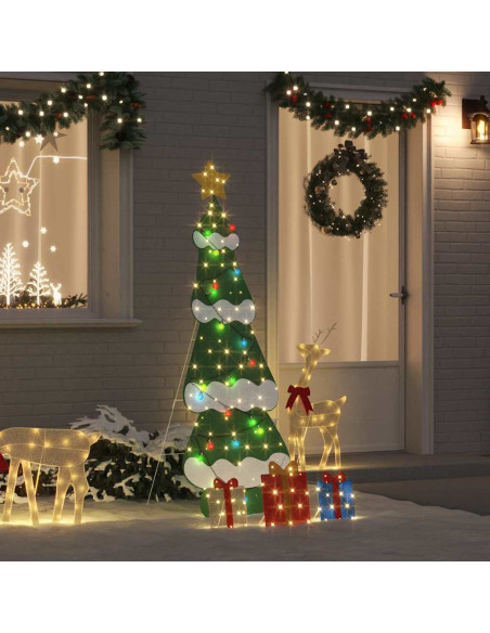 Albero di Natale Illuminato con 3 Scatole Regalo 2D Bianco Caldo Albero di Natale Illuminato con 3 Scatole Regalo 2D Bianco Caldo