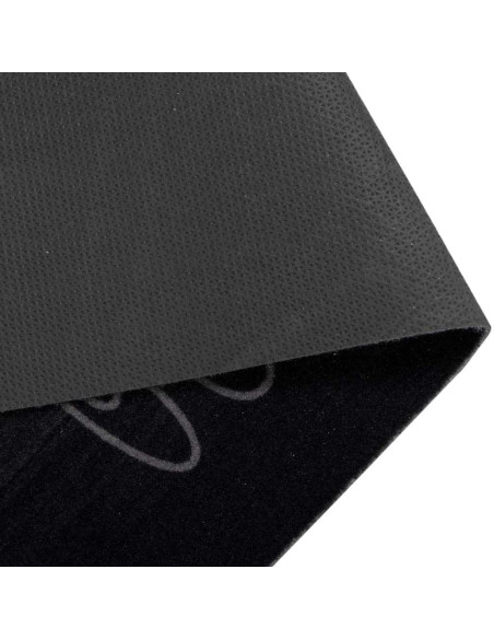 Tappeto da Cucina Posate Nero 150 x 45 cm Velluto