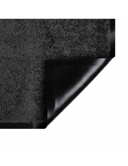 Tappetino Antracite 60 x 40 x 1.2 cm Tessuto Teddy