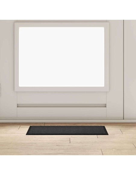 Tappetino Antracite 60 x 40 x 1.2 cm Tessuto Teddy