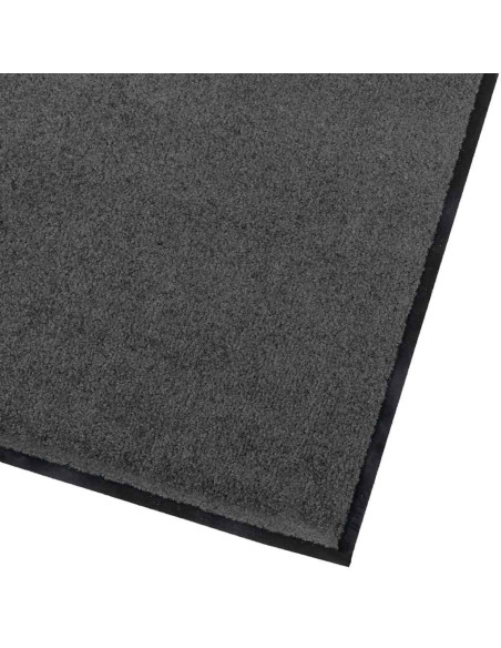 Tappetino Antracite 60 x 40 x 1.2 cm Tessuto Teddy