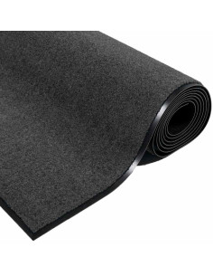 Tappetino Antracite 60 x 40 x 1.2 cm Tessuto Teddy 2