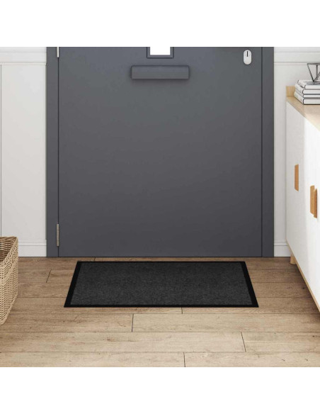 Tappetino Antracite 60 x 40 x 1.2 cm Tessuto Teddy