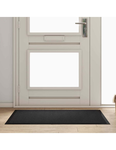 Tappetino Antracite 60 x 40 x 1.2 cm Tessuto Teddy