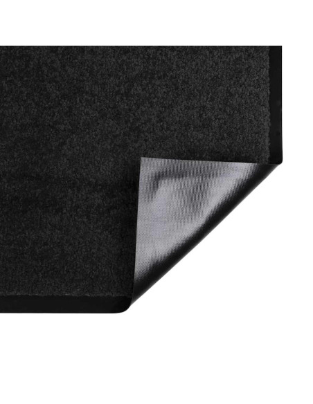 Tappetino Nero 60 x 40 x 1.2 cm Tessuto Teddy