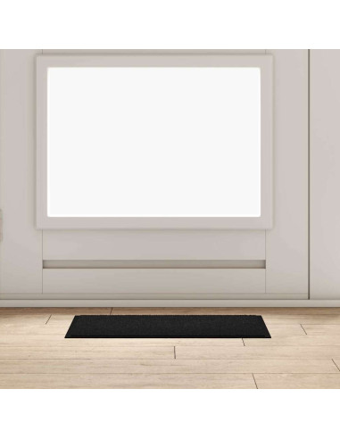 Tappetino Nero 60 x 40 x 1.2 cm Tessuto Teddy