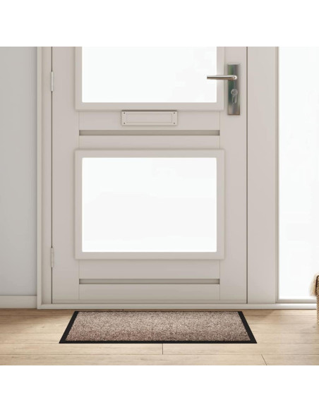 Tappetino Beige 60 x 40 x 1.2 cm Tessuto Teddy