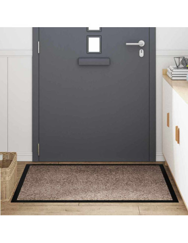 Tappetino Beige 60 x 40 x 1.2 cm Tessuto Teddy