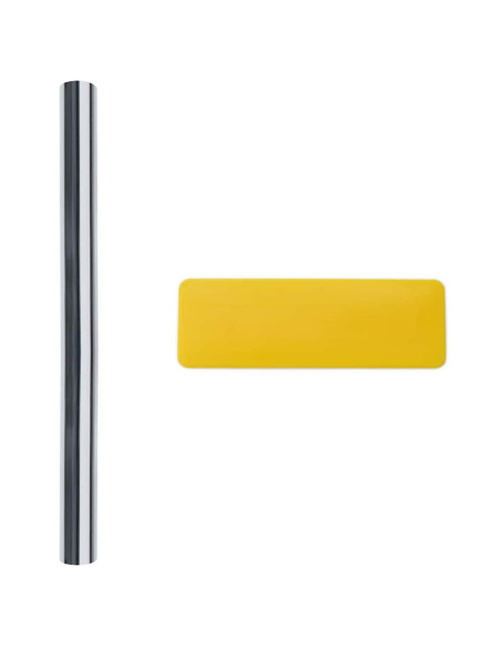 Pellicola per Finestra Solare Riflettente Statica Argento PVC