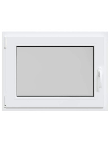 Finestra per cantina "RISOR" 80x60 cm anta ribalta DIN sinistra bianca