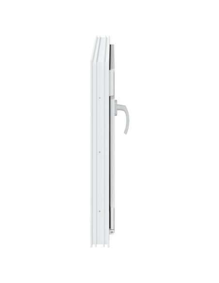 Finestra per cantina "RISOR" 80x60 cm anta ribalta DIN sinistra bianca