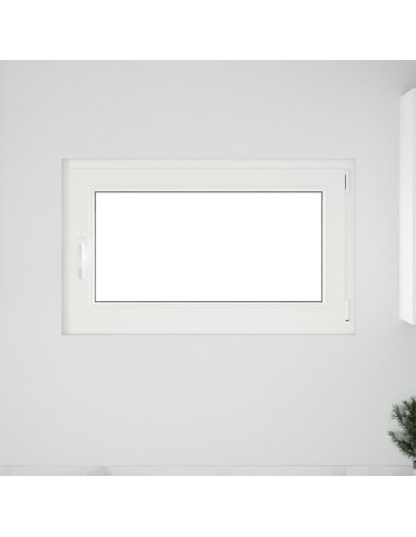 Finestra per cantina "RISOR" 100x60 cm Anta-ribalta DIN Destra Bianca