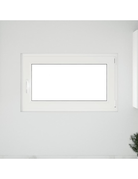 Finestra per cantina "RISOR" 100x60 cm Anta-ribalta DIN Destra Bianca