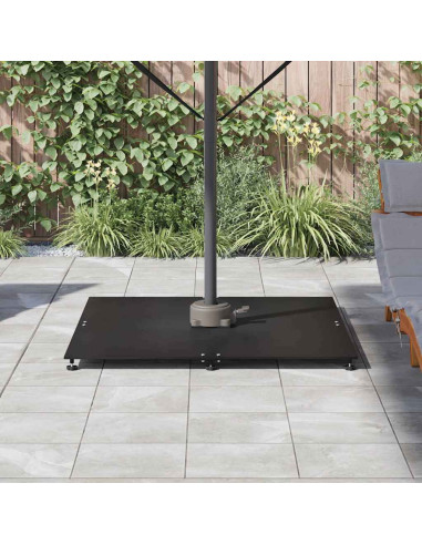 Base per ombrellone Nero 100 x 100 x 4 cm Acciaio