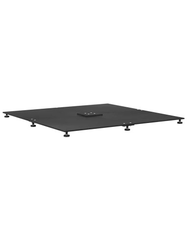 Base per ombrellone Nero 100 x 100 x 4 cm Acciaio