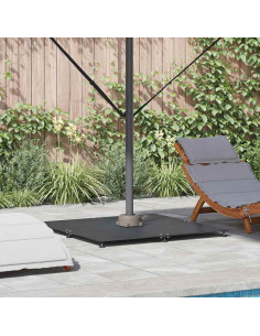 Base per ombrellone Grigio scuro 100 x 100 x 4 cm Acciaio
