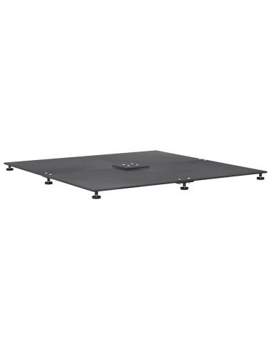Base per ombrellone Grigio scuro 100 x 100 x 4 cm Acciaio