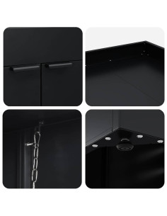 Deposito per bidone con tetto da fioriera per bidone singolo da 240L