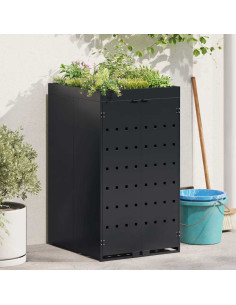 Deposito per bidone con tetto da fioriera per bidone singolo da 240L 2