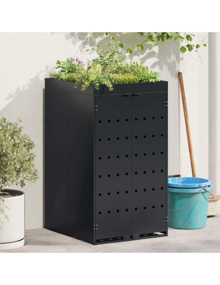 Deposito per bidone con tetto da fioriera per bidone singolo da 240L