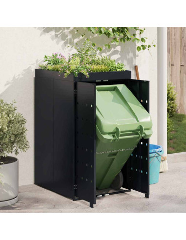 Deposito per bidone con tetto da fioriera per bidone singolo da 240L