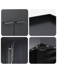 Deposito per bidone con tetto da fioriera per bidone singolo da 240L