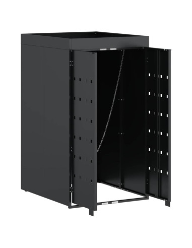 Deposito per bidone con tetto da fioriera per bidone singolo da 240L