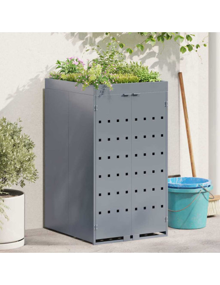 Deposito per bidone con tetto da fioriera per bidone singolo da 240L