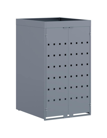 Deposito per bidone con tetto da fioriera per bidone singolo da 240L