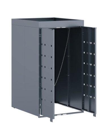 Deposito per bidone con tetto da fioriera per bidone singolo da 240L