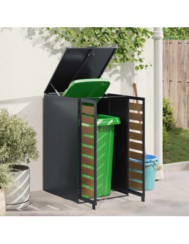 Magazzino per contenitori con coperchio sollevabile a gas per contenitore da 240L