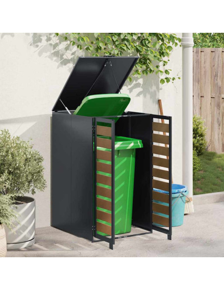 Magazzino per contenitori con coperchio sollevabile a gas per contenitore da 240L