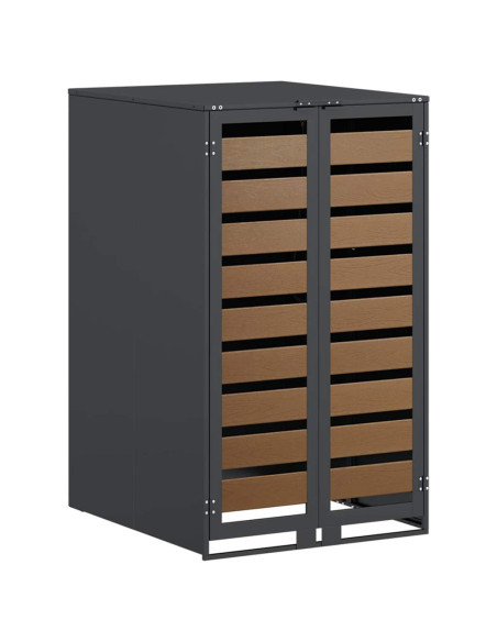 Magazzino per contenitori con coperchio sollevabile a gas per contenitore da 240L