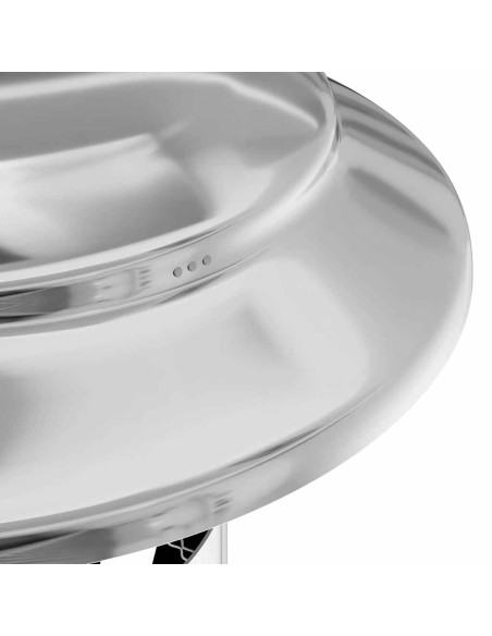 Estensione Camino Argento 25 x 25 x 132 cm Acciaio inossidabile