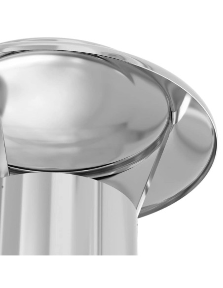 Estensione Camino Argento 25 x 25 x 132 cm Acciaio inossidabile